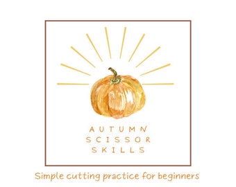 Cozy Autumn-themed Scissor Practice