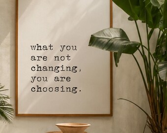 Typewriter Quote Print | Minimalist Home Decor (Instant Download)