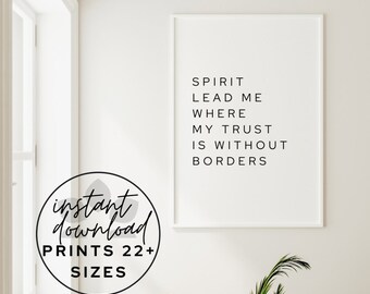 Christian Wall Art: Inspirational Quote Print (Digital Download)