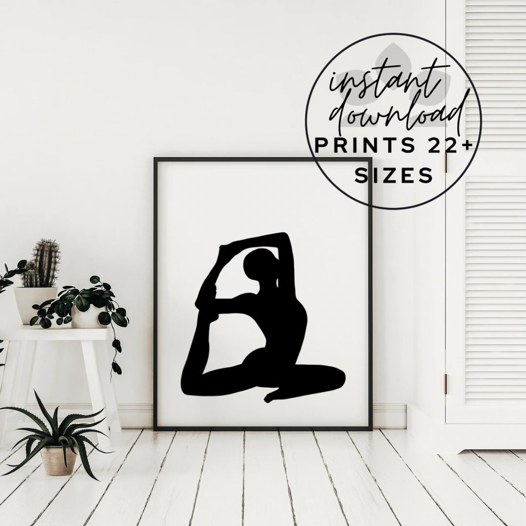 Mermaid Yoga Pose Printable Minimalist Yoga Wall Art Black And White mermaid-yoga-pose-printable-minimalist-yoga-wall-art-black-and-white