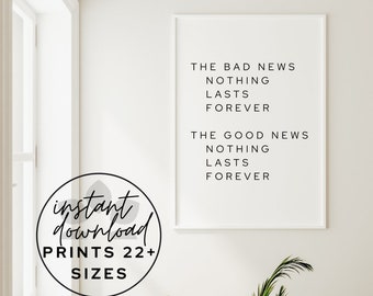 Mindfulness Quote Art Print: Inspirational Wall Decor (Digital Download)