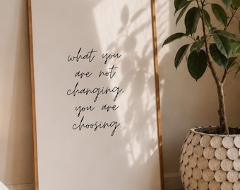 Minimalist Quote Print | Neutral Handwriting Art (Instant Download)