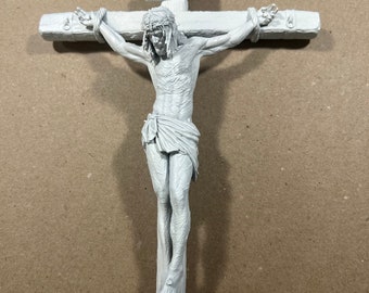 3D Printed Resin Jesus Crucifix: Highly Detailed Religious Art