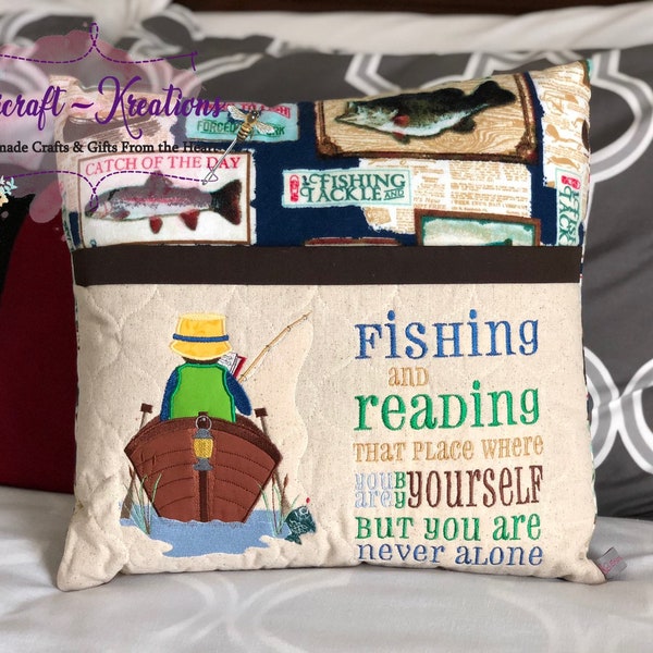 Fishing Pillow Etsy