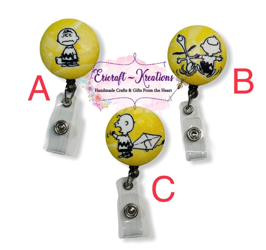 Charlie Brown Snoopy Peanuts Woodstock Badge Reel ID Holder Nurse Badge  Reel Pediatric Badge ID Holder Medical Badge Reel Holder 