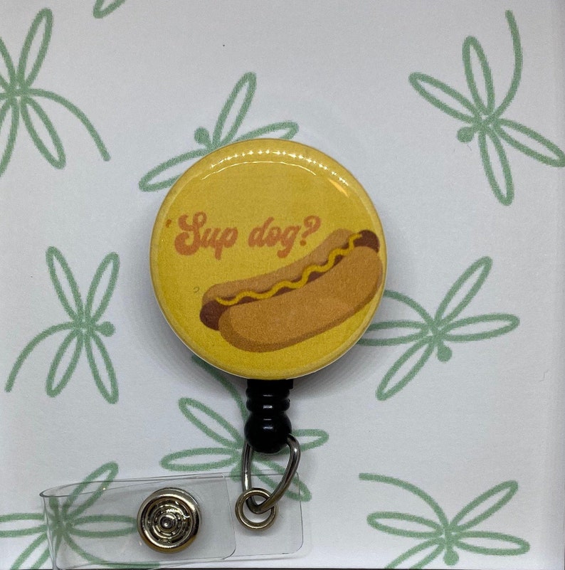 Funny Badge Reel Cute Retractable Badge Holder Nurse Etsy