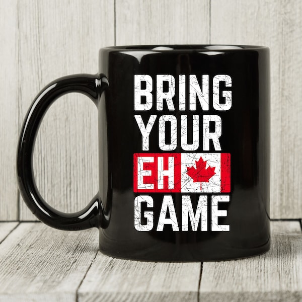 Breng uw EH Game Mok, Funny Canada Souvenir Coffee Cup voor Canadese mannen en vrouwen, Toronto Canada Maple Tree Cadeau idee voor jongens en meisjes