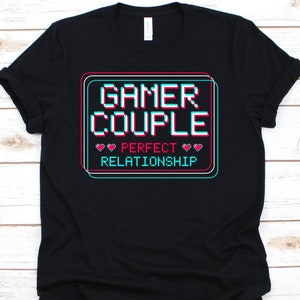 Gamer Couple Perfect Relationship Shirt, RPG Video Game Player T-Shirt For Men Women, Gamer Geek For PC And Console Gamer