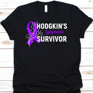 Hodgkin&#39;s Lymphoma Survivor Shirt, Hodgkin Lymphoma Awareness Tshirt For Men Women, Fight Cancer Gift For Hodgkin Lymphoma Fighters