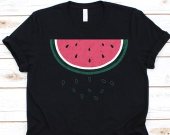 Watermeloen Half Slice Shirt, Watermeloen Lover Gift, Gesneden Watermeloen, Citrullus Lanatus, Summer Fruit Design, Watermeloen Shirt, Fruit Lover