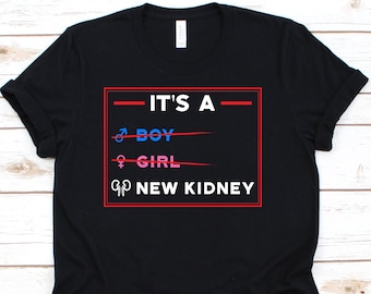 Het is een nieuw niershirt, orgaandonatie, orgaantransplantatie, orgaandonorshirt, orgaandonorgift, nierontvanger, nier