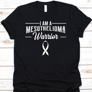 Eu sou uma camisa de guerreiro do mesotelioma, presente de conscientização para sobrevivente de lutador de mesotelioma maligno, camiseta de mesotelioma para homens e mulheres