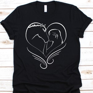 Girl Kissing Horse Shirt, Horse, Horse Lover Gift, Horse Riding Shirt, Horse Tee, Horse Racing, Cowgirls, Horse Girls, Kiss