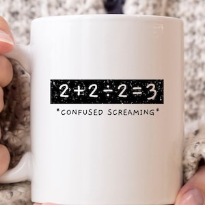 Lustige Mathe Gleichung Becher, Mathe Kaffeetasse für Mathematik Lehrer Student, Mathematiker Geschenk für Mathe Geeks, Mathe-Liebhaber
