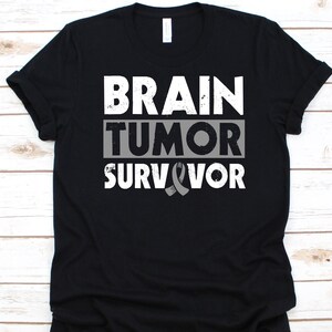 Brain Tumor Survivor Shirt, Brain Cancer Awareness, Gray Ribbon Design, Brain Tumour Fighter, Cancer Warrior Shirt, Intracranial Neoplasm