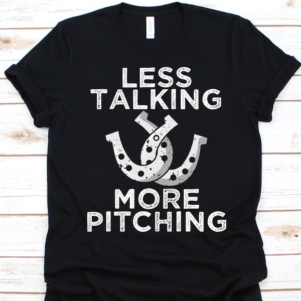 Horseshoe Pitching Shirt Etsy