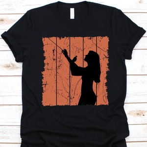 Women Conduction Conductor Shirt, Gift For Conductors, Music Director, Chief Conductor, Maestro Shirt, Orchestral Conductor, Baton Design