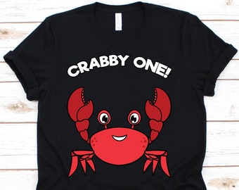 Crabby One Shirt, Crab Fishing,  Crab Outfit, Crab Lover, Crab Gift, Crabbing, Eating Crabs, Pincer, Seafood Lover, Crabby