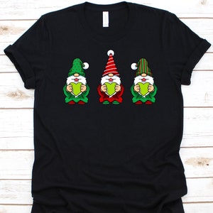 Gnome Christmas Hearts Shirt, Christmas Gift, December 25th, Gnome Design, Tennis Ball, Lawn Tennis Player, Tennis Racket, Tennis Lovers