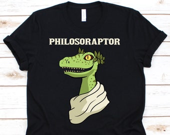 Philosoraptor Shirt, Philosophy Shirt, Dinosaur Shirt, Dinosaur Party, Dinosaur Birthday Shirt, Dino Shirt, Velociraptor