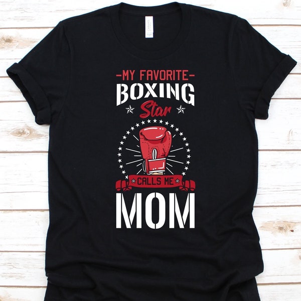 Mein Lieblings Box Star Calls Me Mom Shirt, Boxer Mom Geschenk, Boxen, Handschuh Spiel, Faustkampf, Boxkampf, Boxhandschuh, Muttertagsgeschenk