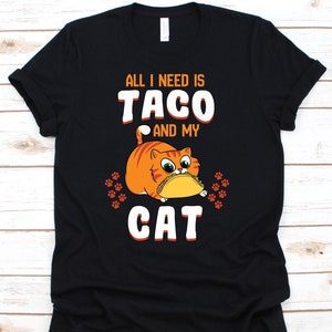 Camisa Tacocat, dueños de gatos, camisa de gato, regalo de amante de gato, camisa de amante de gato, regalo de amante de taco, camisa de taco, cinco de mayo