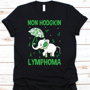 Non-Hodgkin Lymphoma Elephant Shirt, Non-Hodgkin Lymphoma Awareness Gift For Lymphoma Cancer Warrior Fighter Survivor, Non-Hodgkin Ribbon
