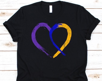 Bladder Cancer Ribbon Shirt, Cancer Awareness Gift For Bladder Cancer Warrior Fighter Survivor Support, Bladder Cancer Ribbon Tshirt