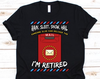 Camicia postale in pensione, Camicia da pensione, Regalo pensionato, Camicia postale, Regali postale del lavoratore