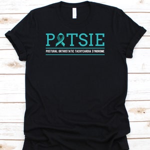 Potsie Shirt, Awareness Gift For Postural Orthostatic Tachycardia Syndrome Warrior Fighter Survivor, POTS Support Ribbon