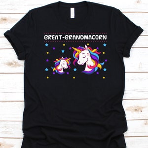 Great-Grandmacorn Shirt, Grandparents Day, Great Grandma, Gift For Great Granny, Grandma Graphic, Grandmother Shirt, Cute Unicorn Design