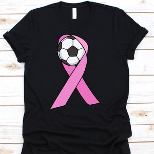 Pink Cancer Soccer Shirt, Breast Cancer Awareness For Breast Cancer Warrior Fighter, Pink Ribbon Tshirt For Breast Cancer Soccer Player
