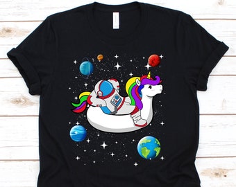 Astronaut T-Shirt, Rocket Shirt, Astronaut Shirt, Astronaut Costume, Astronaut Gift, Space Shirt, Unicorn Shirt, Unicorn Gifts