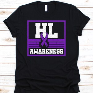 HL Awareness Shirt, Cancer Awareness Gift For Lymphoma Cancer Warrior Fighter Survivor, Hodgkin Support Ribbon Supporter Tshirt