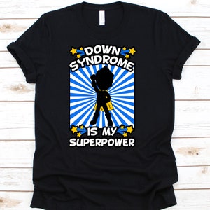 Sindrome di Down è il mio superpotere, Down Syndrome Tshirt, Down Syndrome Camicia, Down Syndrome Consapevolezza, Down Syndrome Awareness Camicia