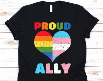 Proud Ally, Lesbian Shirt, LGBT Shirt, Bisexual Pride, Bi Pride Shirt, Bisexual Pride Shirt, Transgender Shirt, Pride Month