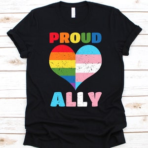 Proud Ally, Lesbian Shirt, LGBT Shirt, Bisexual Pride, Bi Pride Shirt, Bisexual Pride Shirt, Transgender Shirt, Pride Month