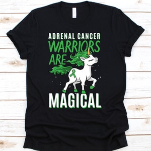 Adrenal Cancer Warriors Are Magical Shirt, Cute Unicorn Adrenocortical Carcinoma Tshirt For Men And Women, Adrenal Tumor Fighter Survivor