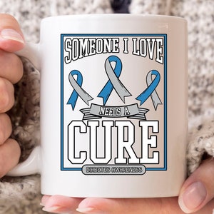Qualcuno che amo ha bisogno di una tazza di cura, carino diabete consapevolezza coppa di caffè per gli uomini diabetici e le donne, tipo 1 2 Diabete Supporto Gift Idea