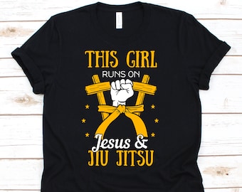 Jiu Jitsu Girl, Jiu Jitsu Lover Gift, Christians Gift , Jesus Christ, Christian T-shirt, Sleep, BJJ Shirt, Jiu Jitsu Tee
