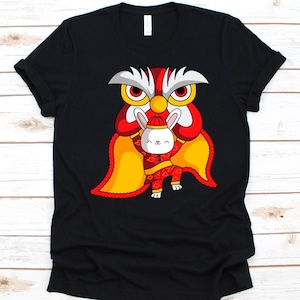 Rabbit Dragon Dance Shirt, Cute Rabbit Design, Water Rabbit Graphic, Chinese New Year, Chinese Zodiac, Lunar New Year, Year Of Water Rabbit