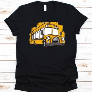 黄色のバスシャツ、男女兼用のかわいいスクールバスシャツ、バス運転手へのギフト、モーターバスTシャツ、バス愛好家シャツ、オムニバス、公共交通機関シャツ