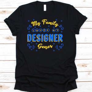Koszulka My Family Loves Designer Genes, Koszulka Down Syndrome Awareness, Koszulka Down Syndrome T-shirt, Koszulka T21, Trisomia 21,
