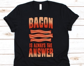 Camisa de amante del tocino, rebanada de tocino, tocino, regalo de tocino, amante del tocino, amo el tocino, las tiras de tocino, el desayuno de tocino