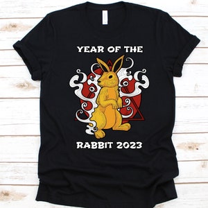 Chemise de l’année du lapin 2023, design de lapin mignon, lapin d’eau, nouvel an chinois, zodiaque chinois, nouvel an lunaire, année du lapin d’eau