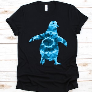 Tie Dye Penguin Shirt, Cute Penguin T-Shirt For Men And Women, Penguin Lover Shirt, Aquatic Flightless Bird, Penguins Shirt, Penguin Gift