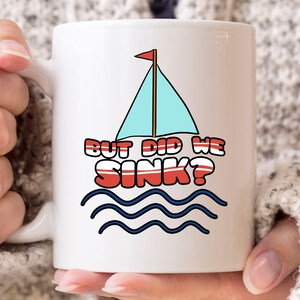 Aber haben wir sinken Becher, lustige See Zeit Booting Becher für Pontooning Liebhaber, süße Meer Leben Boot Geschenkidee für Pontoon Besitzer und Kapitän