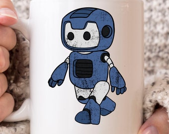 Walking Robot Mug, Cool Robotics Gift Idea For Engineers And Programmers, Futuristic Robot Coffee Cup For Boys And Kids Birthday Party