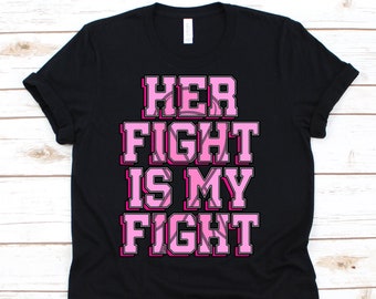 Sua luta é minha luta Camiseta contra câncer de mama, câncer de mama, conscientização sobre o câncer, camisa contra câncer de mama, camiseta contra câncer, câncer