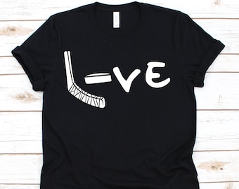 Love Hockey Shirt, Hockey, Hockey Shirt, Hockey Gift, Hockey Player, Ice Hockey Shirt. I Love Hockey, Hockey Fans